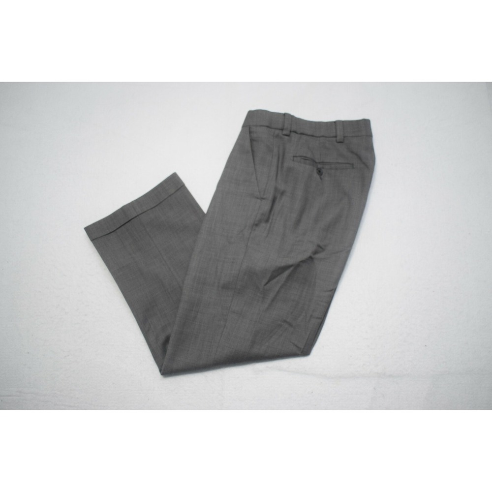 Ballin Comfort EZE Super 110s Wool Dress Pants Gray Flat Mens‎ Size 32 x 27